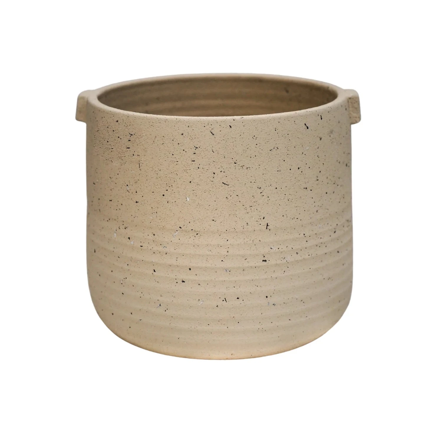 Oat Stoneware Handle Planter (21cm Pot) - Image 2