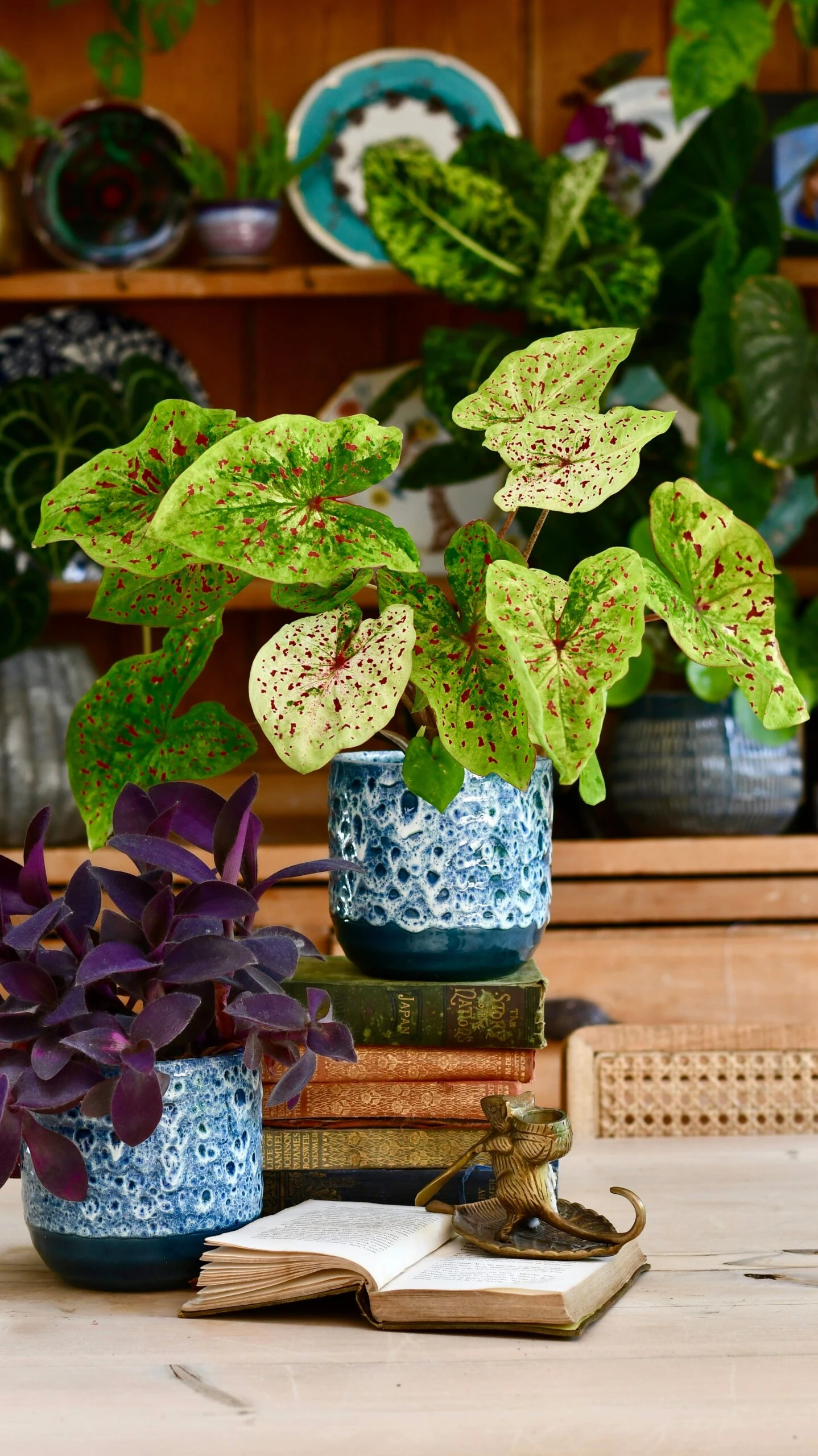 Reactive Glaze Planter (Sapphire 13cm Plant Pot) - Image 4