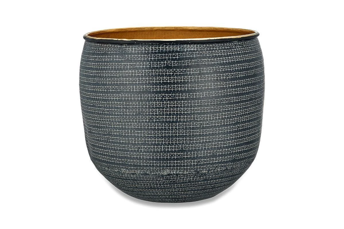 Sansevieria Trifasciata Zeylanica And Black Etched Planter - Image 3